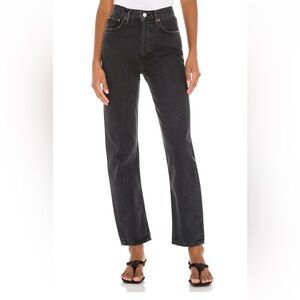 90’s Pinch Waist Black Agolde Jeans